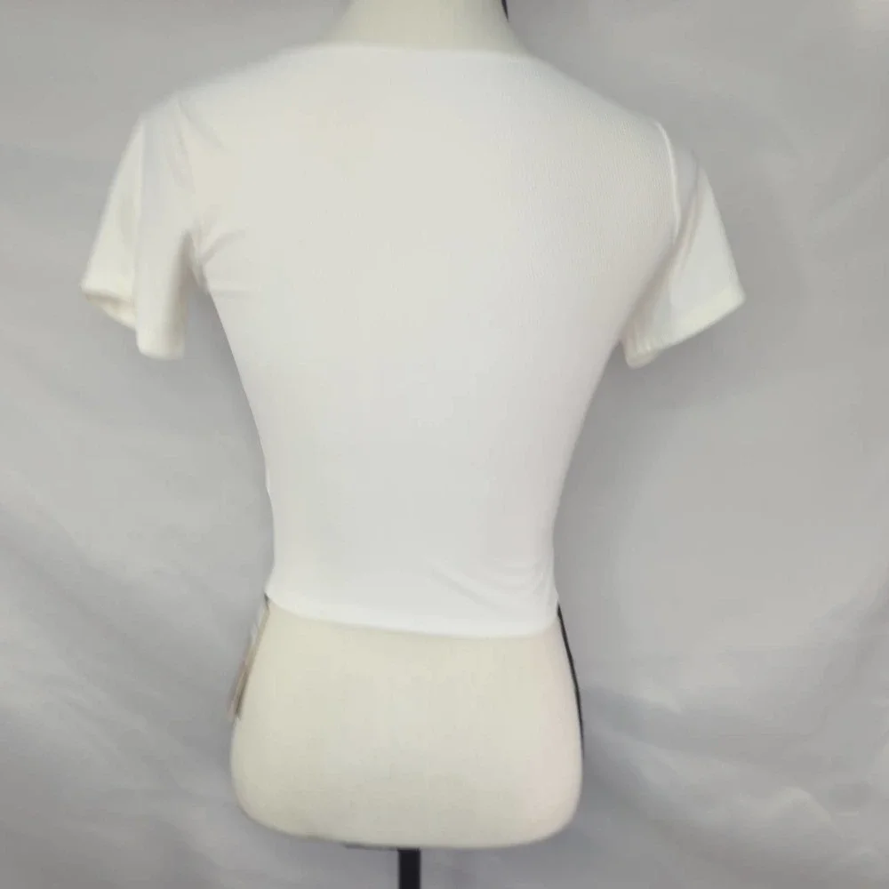 HALARA Short Sleeve Crisscross Cut Out Cropped Yoga Sports‎ Top